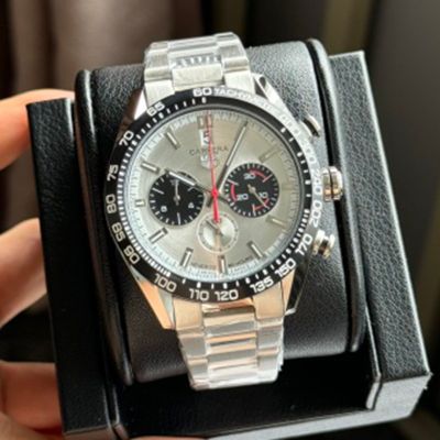 TAG Heuer Carrera  VK Quartz Movement Porsche Design Watch Band Replacement White 40mm Watch tag heuer 1000 mikrotimer